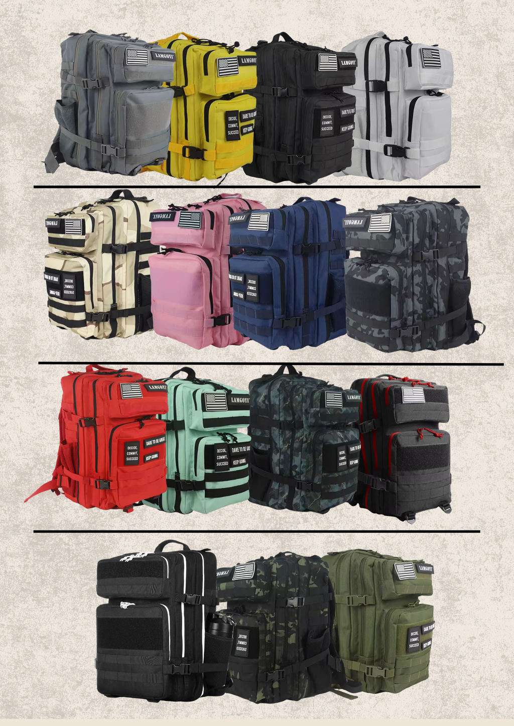 Mochilas Lamgoyi personalizable