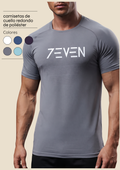 Camiseta de cuello redondo de poliéster